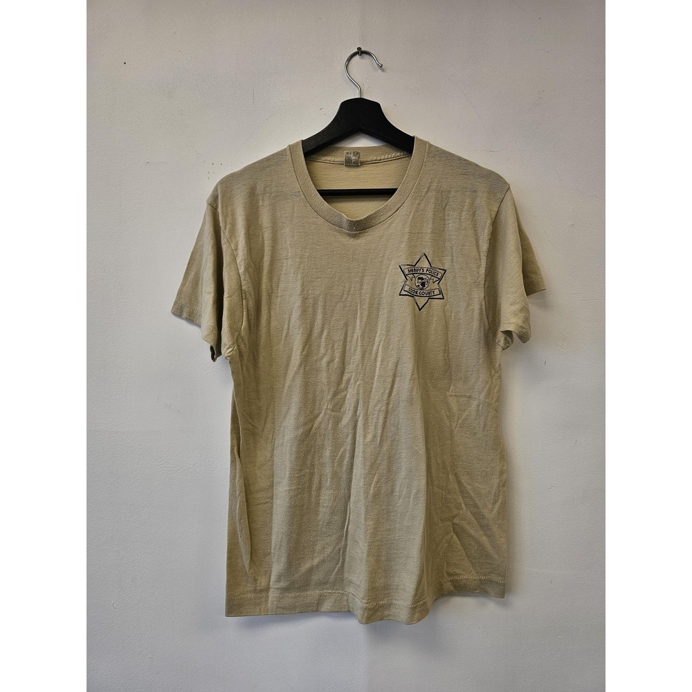Vintage Cook County Sheriffs Police Shirt Chicago Large Soft Graphic 80s 90s Tee
